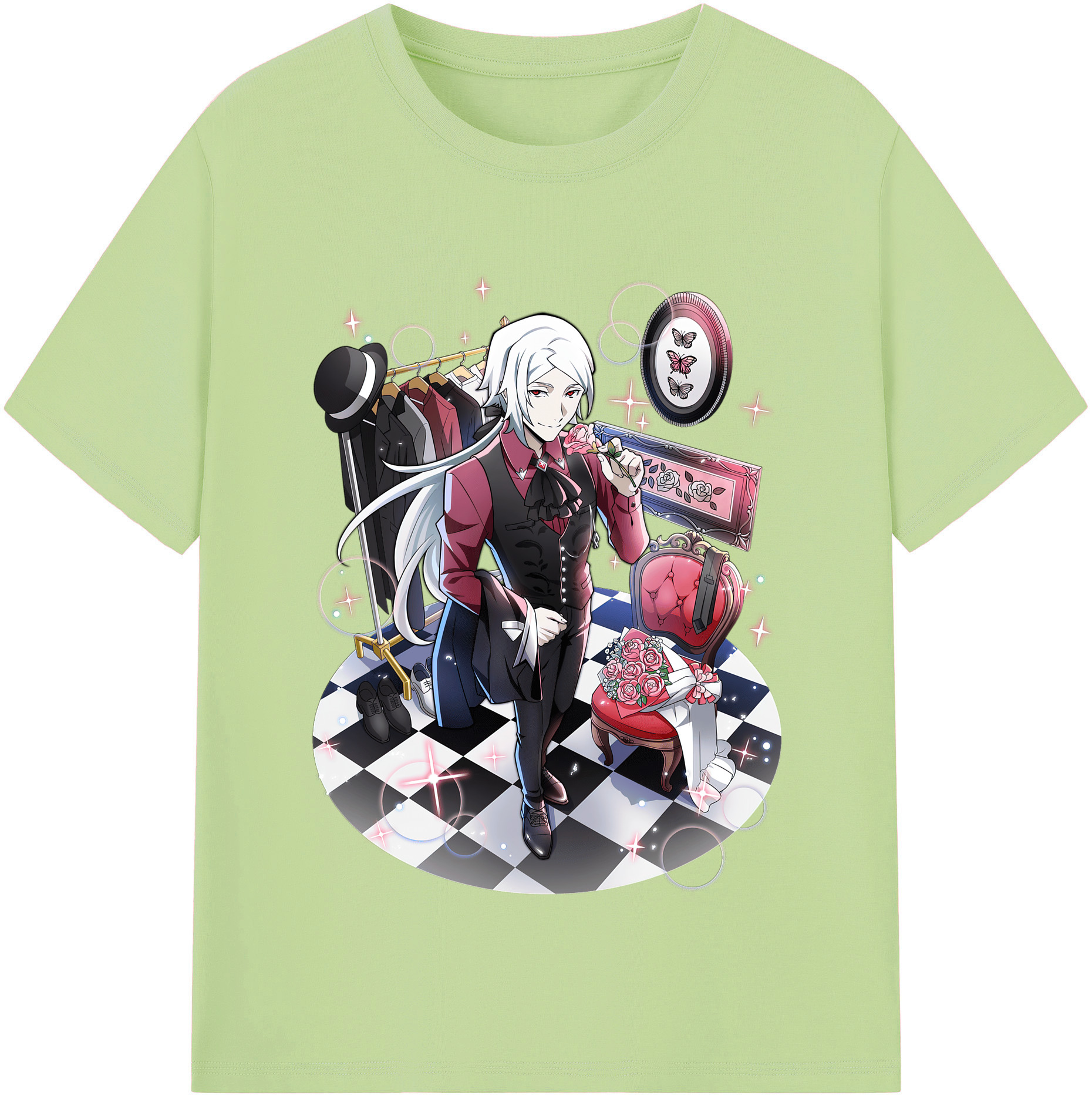 （画像用） 文豪ストレイドッグス Bungo Stray Dogs 綿100％半袖Tシャツ（フロントプリント）